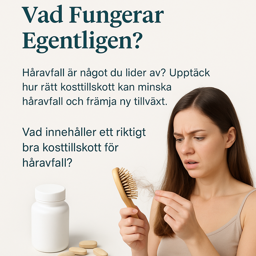 Håravfall & Kosttillskott: Vad Fungerar Egentligen?